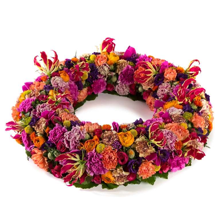 Funeral wreath fur