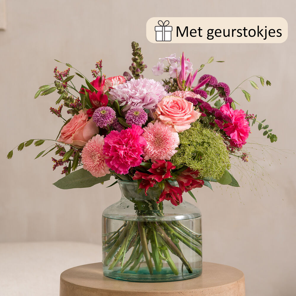 Flower happiness bouquet (gift set with scented sticks)