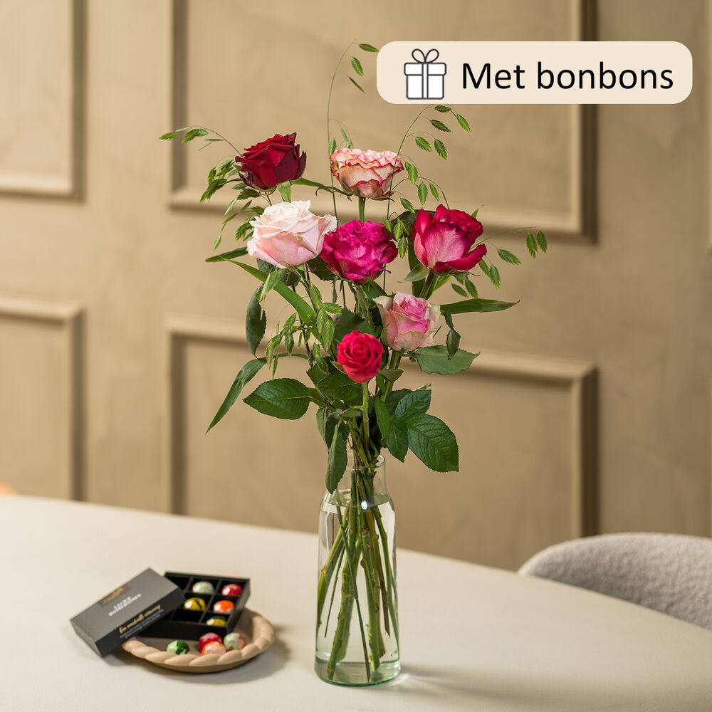 Sweet surprise bouquet (gift set with chocolate)