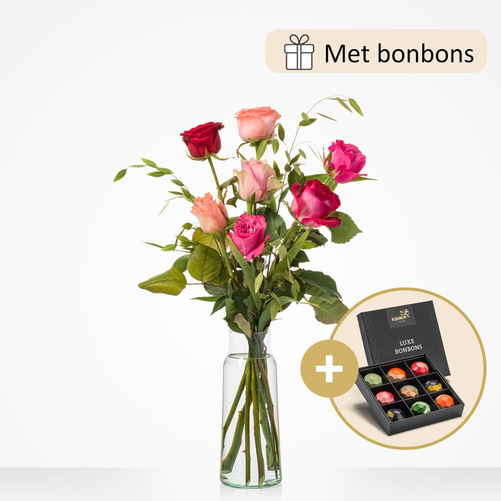 Sweet surprise bouquet (gift set with chocolate)
